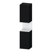 Duravit Hochschrank Qatego 40x36x1760cm, 2 T, An li, we m/Eich sw