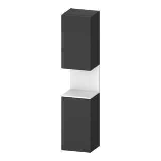 Duravit Hochschrank Qatego 40x36x1760cm, 2 T, An li, we m/Grap ma