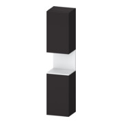 Duravit Hochschrank Qatego 40x36x1760cm, 2 T, An li, we m/Grap matt