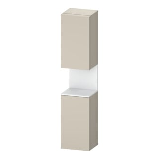 Duravit Hochschrank Qatego 40x36x1760cm, 2 T, An li, we m/tau matt