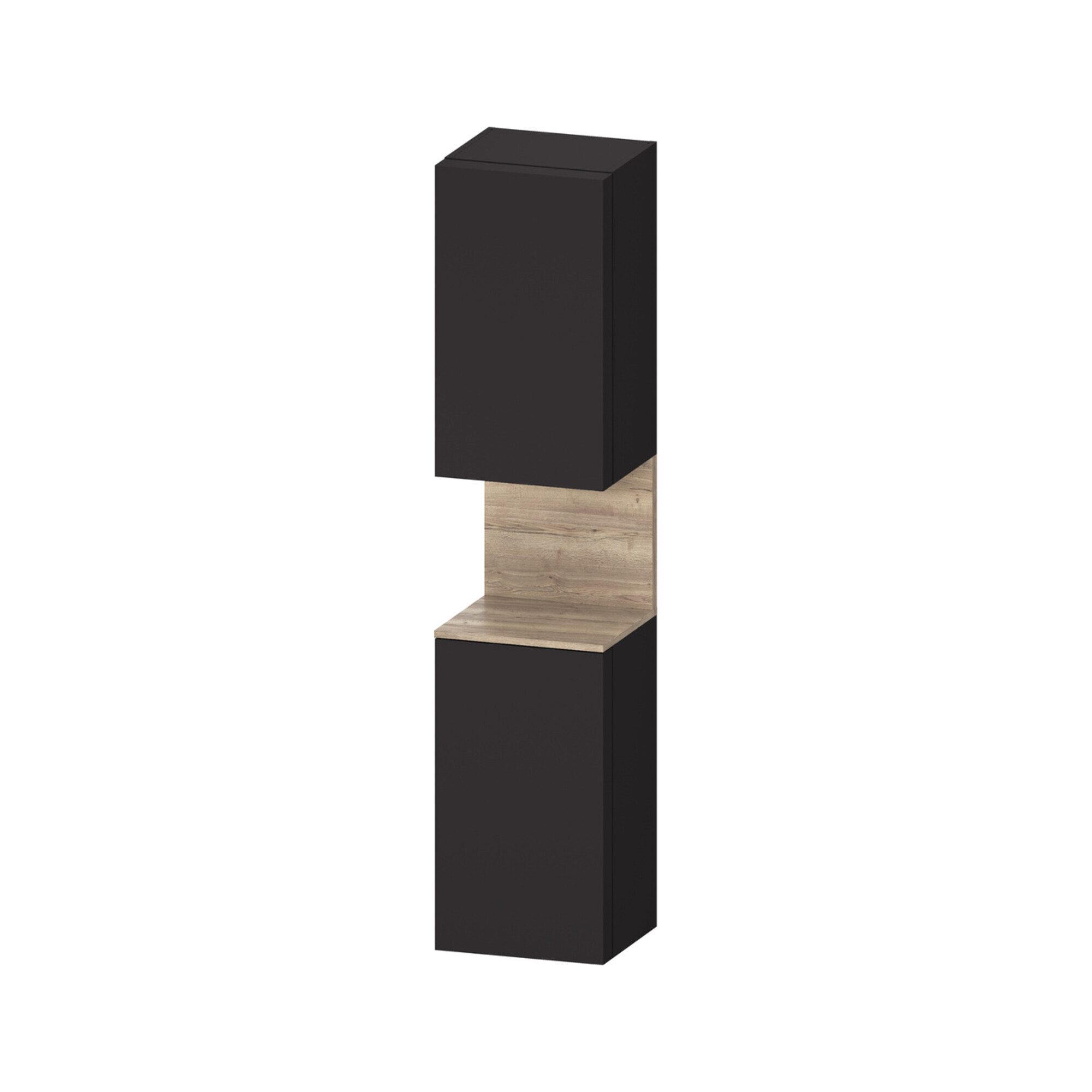 Duravit Hochschrank Qatego 40x36x1760cm, 2 T, An r, E Ma/Gra matt