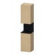 Duravit Hochschrank Qatego 40x36x1760cm, 2 T, An r, E schwarz/E Nat-1