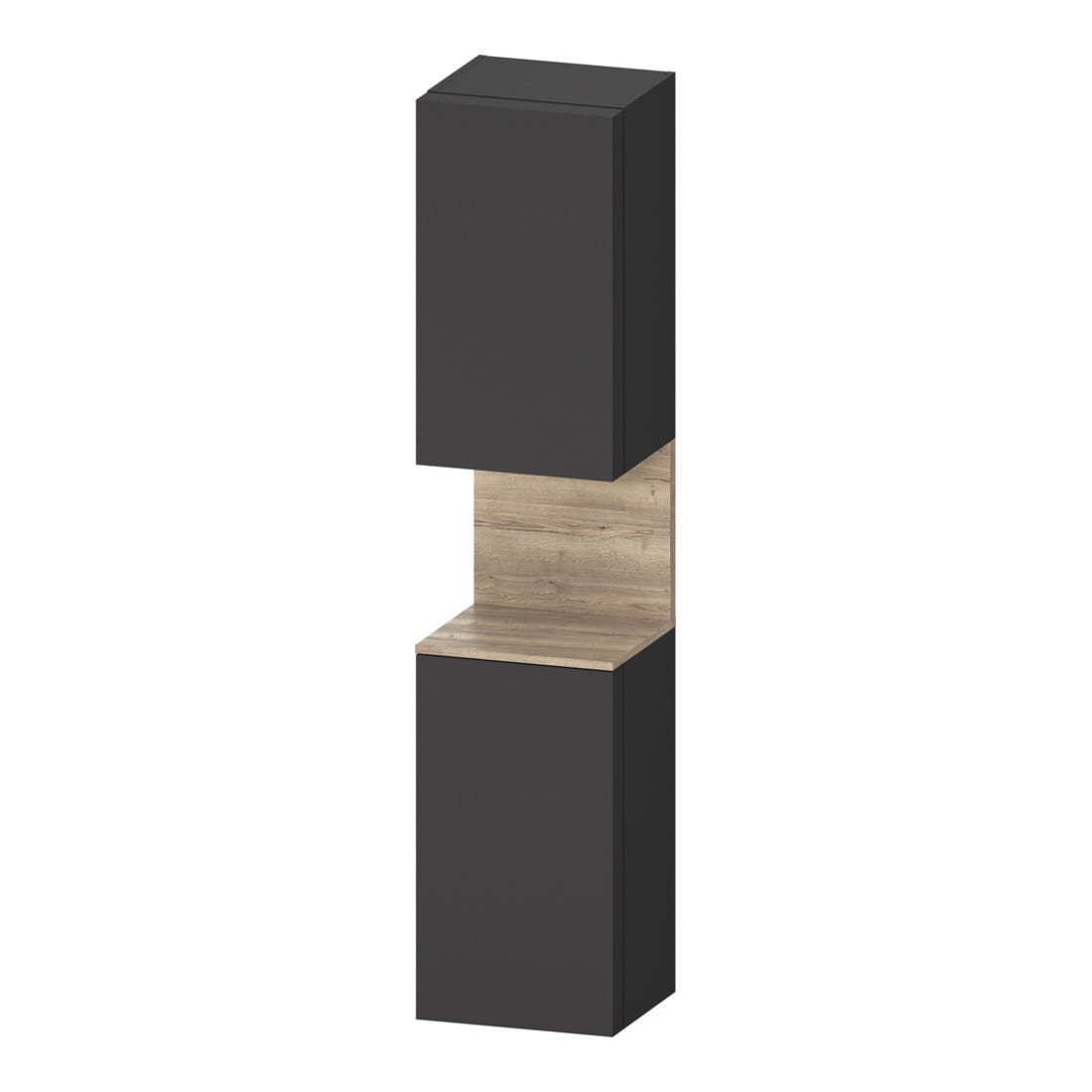 Duravit Hochschrank Qatego 40x36x1760cm, 2 T, An r, Ei Marmo/Gra ma