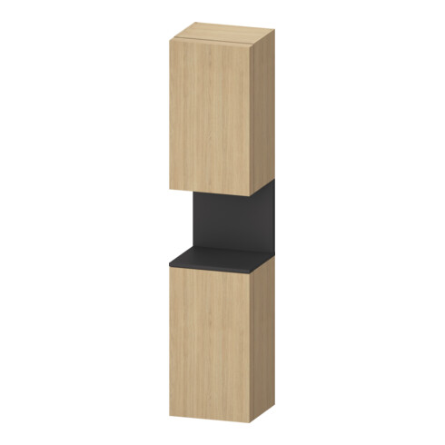 Duravit Hochschrank Qatego 40x36x1760cm, 2 T, An r, gra m/Eich Nat
