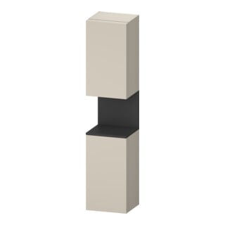 Duravit Hochschrank Qatego 40x36x1760cm, 2 T, An r, gra m/tau matt