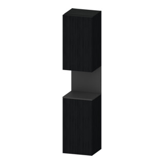 Duravit Hochschrank Qatego 40x36x1760cm, 2 T, An r, graph m/Eich sw