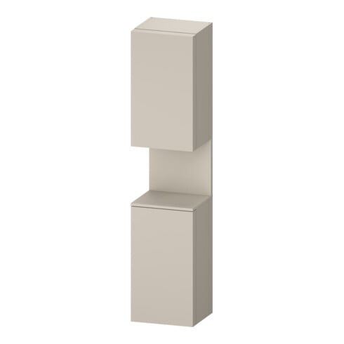 Duravit Hochschrank Qatego 40x36x1760cm, 2 T, An r, T matt/taupe ma