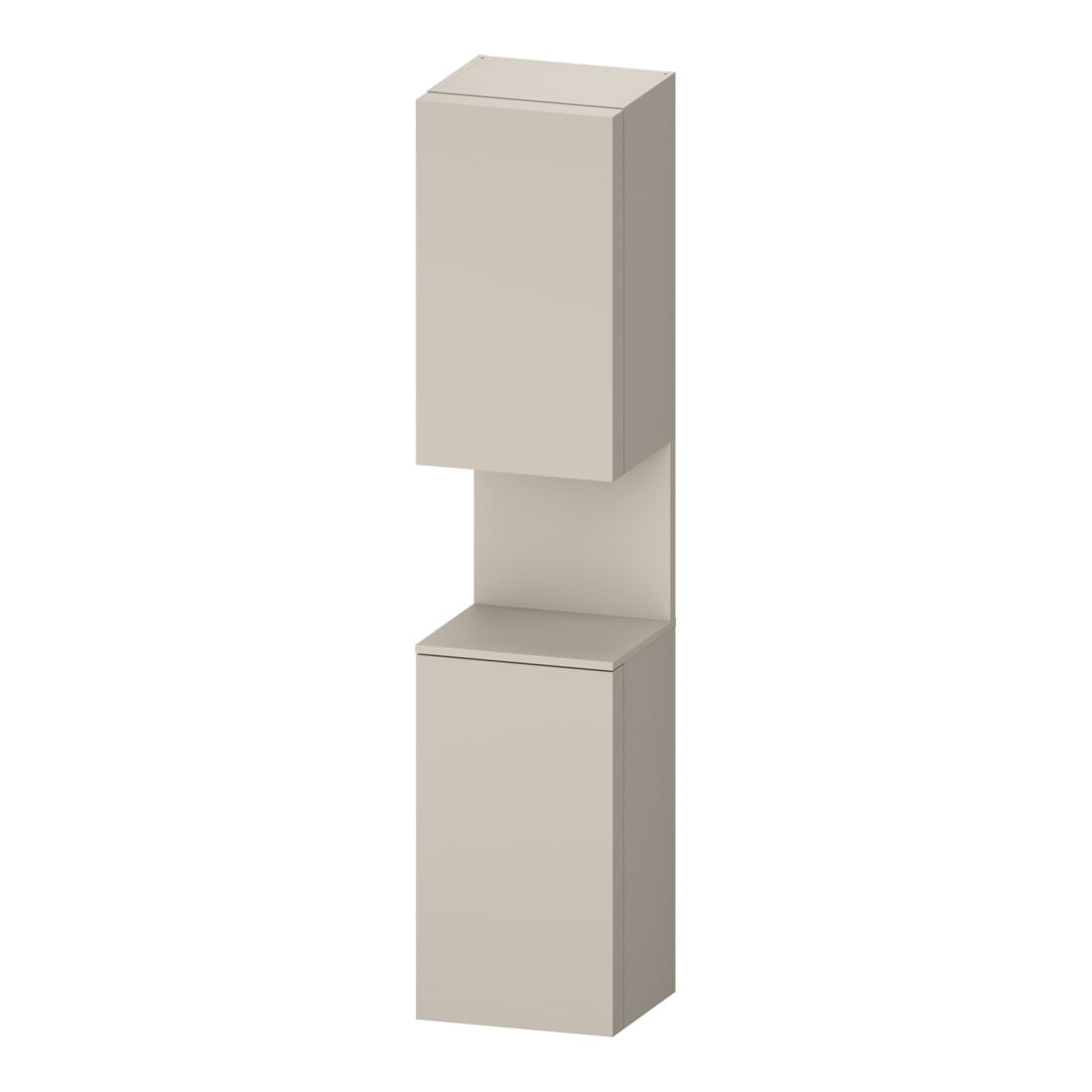 Duravit Hochschrank Qatego 40x36x1760cm, 2 T, An r, T matt/taupe ma