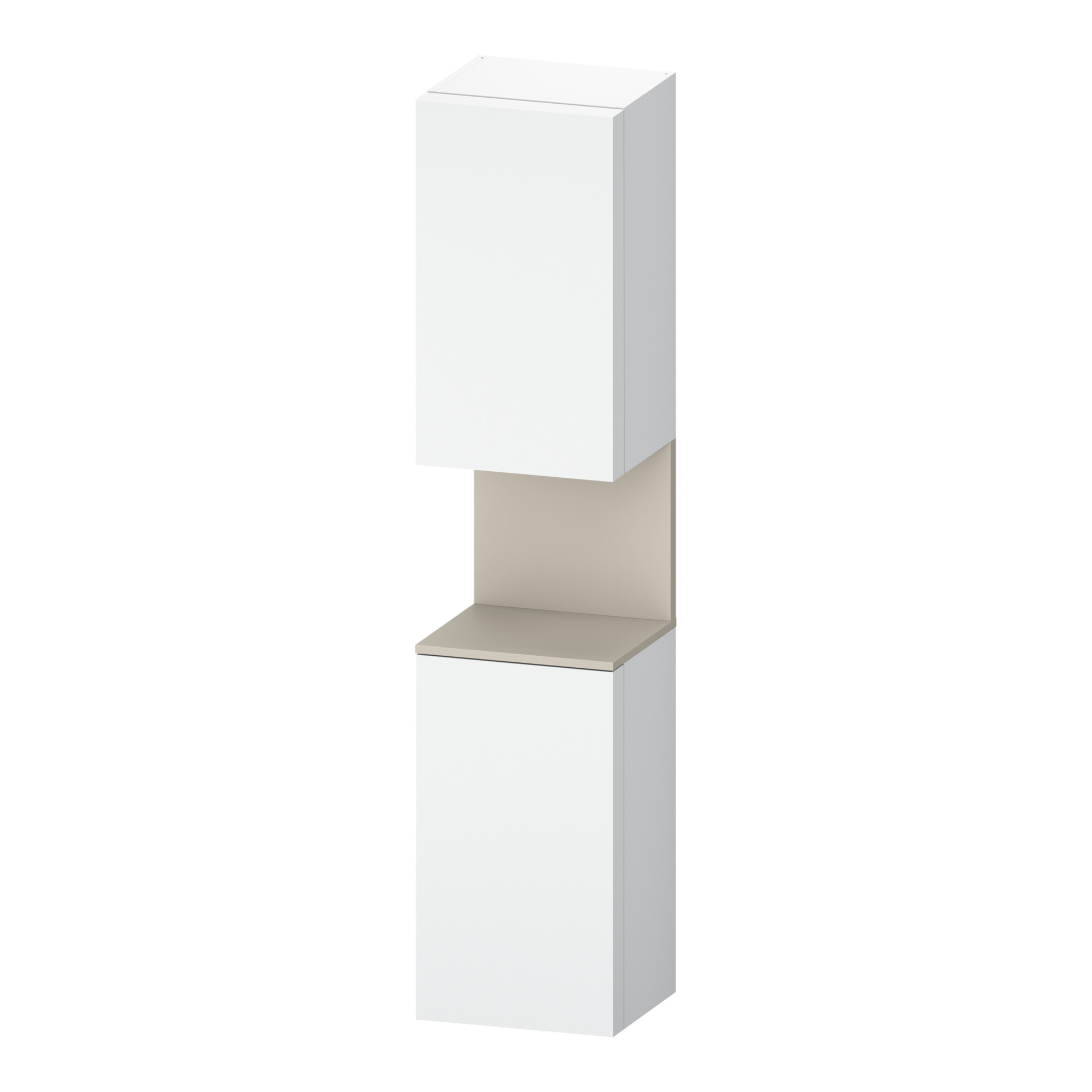 Duravit Hochschrank Qatego 40x36x1760cm, 2 T, An r, T matt/weiß ma