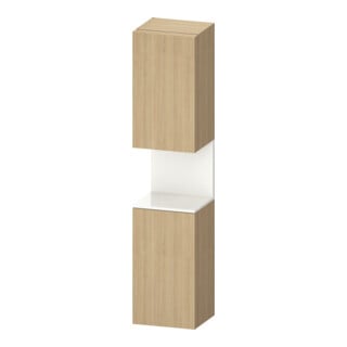Duravit Hochschrank Qatego 40x36x1760cm, 2 T, An r, w g/Ei Nat