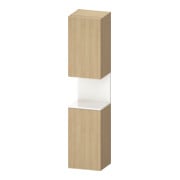 Duravit Hochschrank Qatego 40x36x1760cm, 2 T, An r, w g/Ei Nat