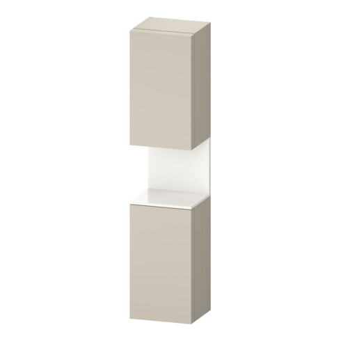 Duravit Hochschrank Qatego 40x36x1760cm, 2 T, An r, w g/tau matt