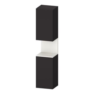 Duravit Hochschrank Qatego 40x36x1760cm, 2 T, An r, w m/Gr matt