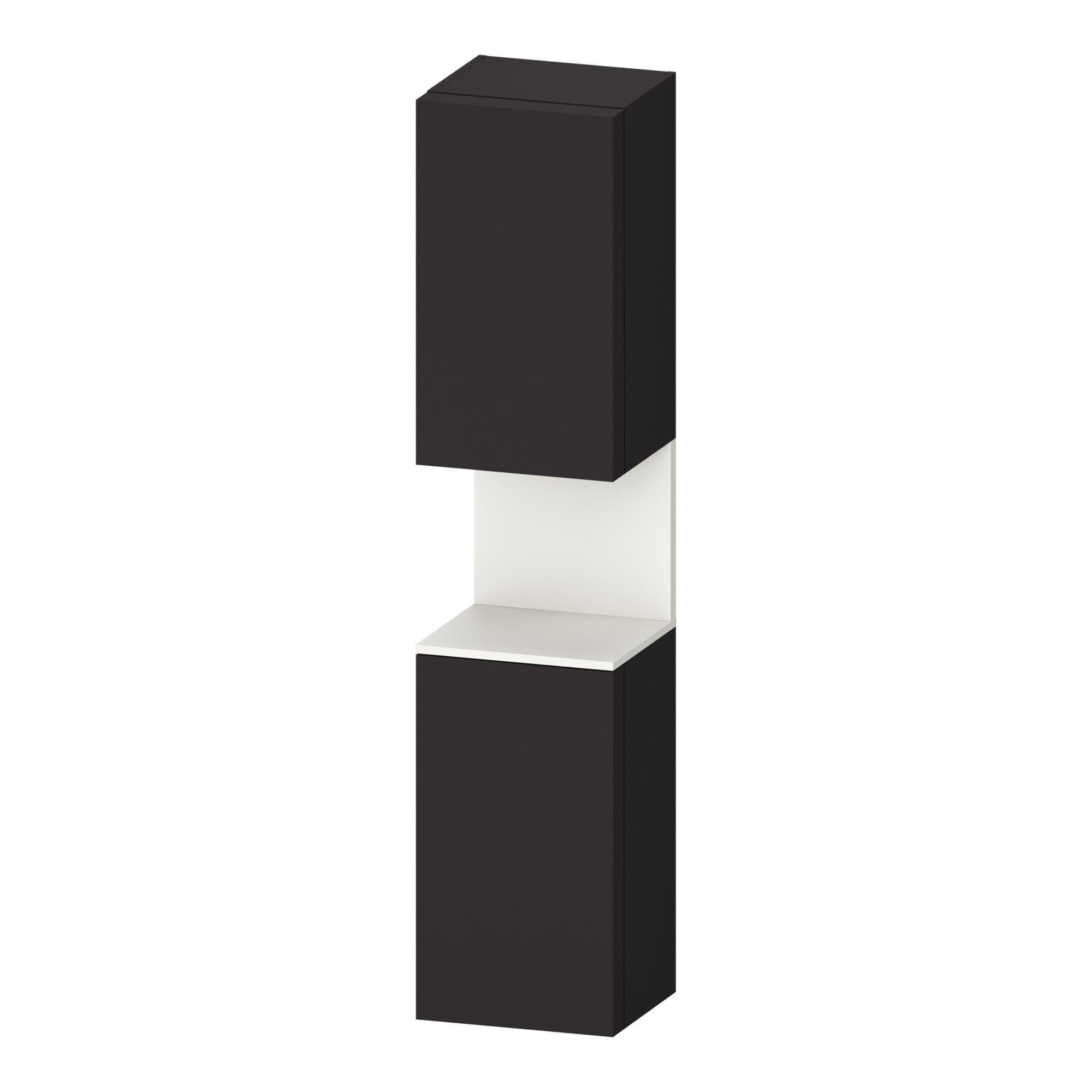 Duravit Hochschrank Qatego 40x36x1760cm, 2 T, An r, w m/Gr matt