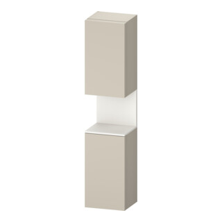 Duravit Hochschrank Qatego 40x36x1760cm, 2 T, An r, w m/ta matt