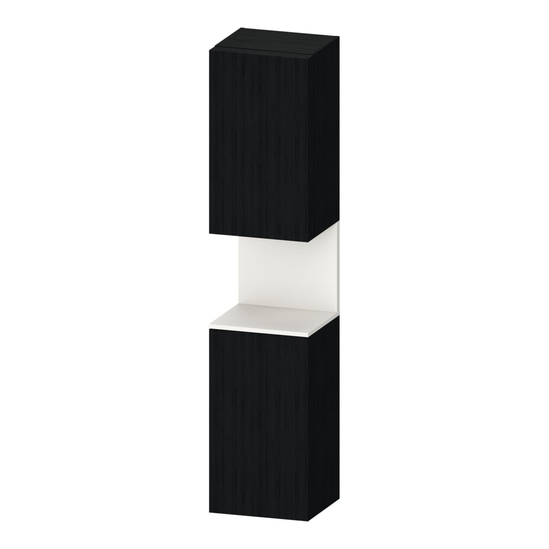 Duravit Hochschrank Qatego 40x36x1760cm, 2 T, An r, w matt/Eiche sw