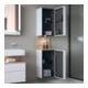 Duravit Hochschrank Qatego 40x36x1760cm, 2 T, An re, Ei Marmor/w ma-2