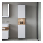 Duravit Hochschrank Qatego 40x36x1760cm, 2 T, An re, Ei Marmor/w ma-5