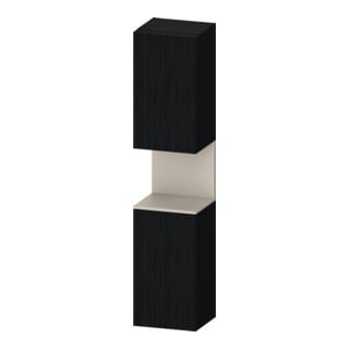 Duravit Hochschrank Qatego 40x36x1760cm, 2 T, An re, Tau m/Eich sw