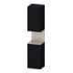 Duravit Hochschrank Qatego 40x36x1760cm, 2 T, An re, Tau m/Eich sw-1