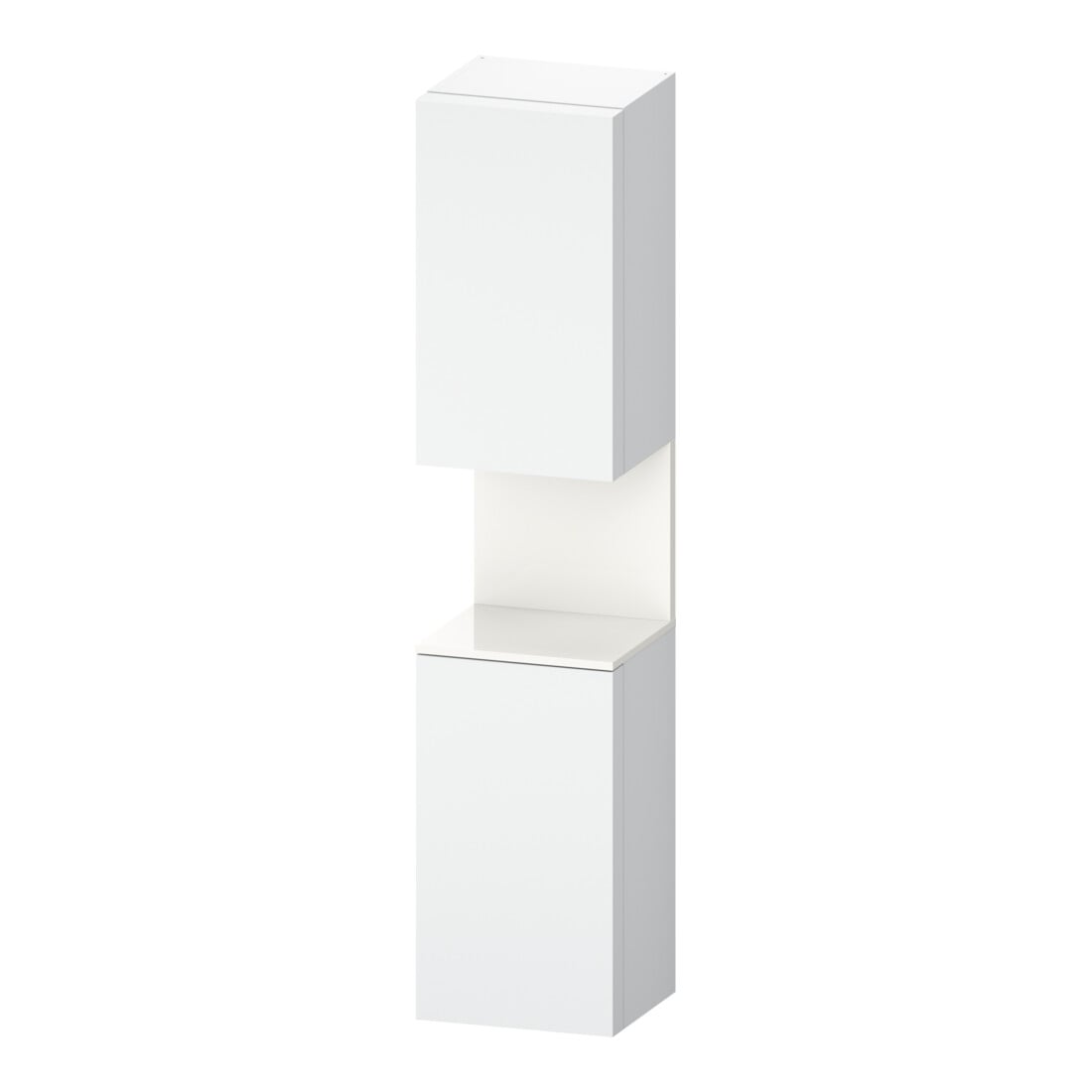 Duravit Hochschrank Qatego 40x36x1760cm, 2 T, An re, we hgl/we ma