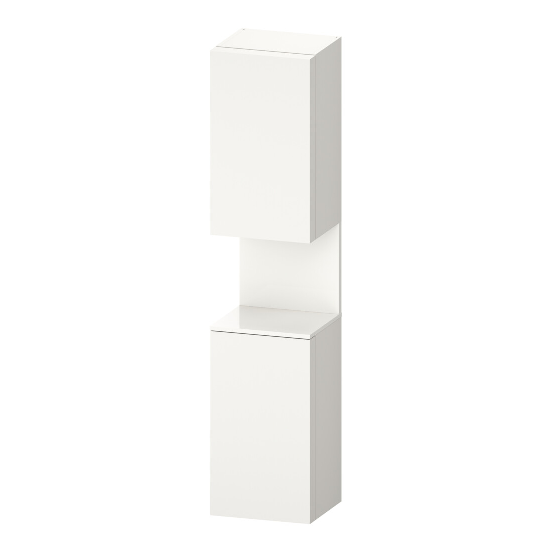 Duravit Hochschrank Qatego 40x36x1760cm, 2 T, An re, we hgl/we matt