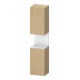 Duravit Hochschrank Qatego 40x36x1760cm, 2 T, An re, we m/Eich Nat-1