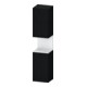 Duravit Hochschrank Qatego 40x36x1760cm, 2 T, An re, we m/Eich sw-1
