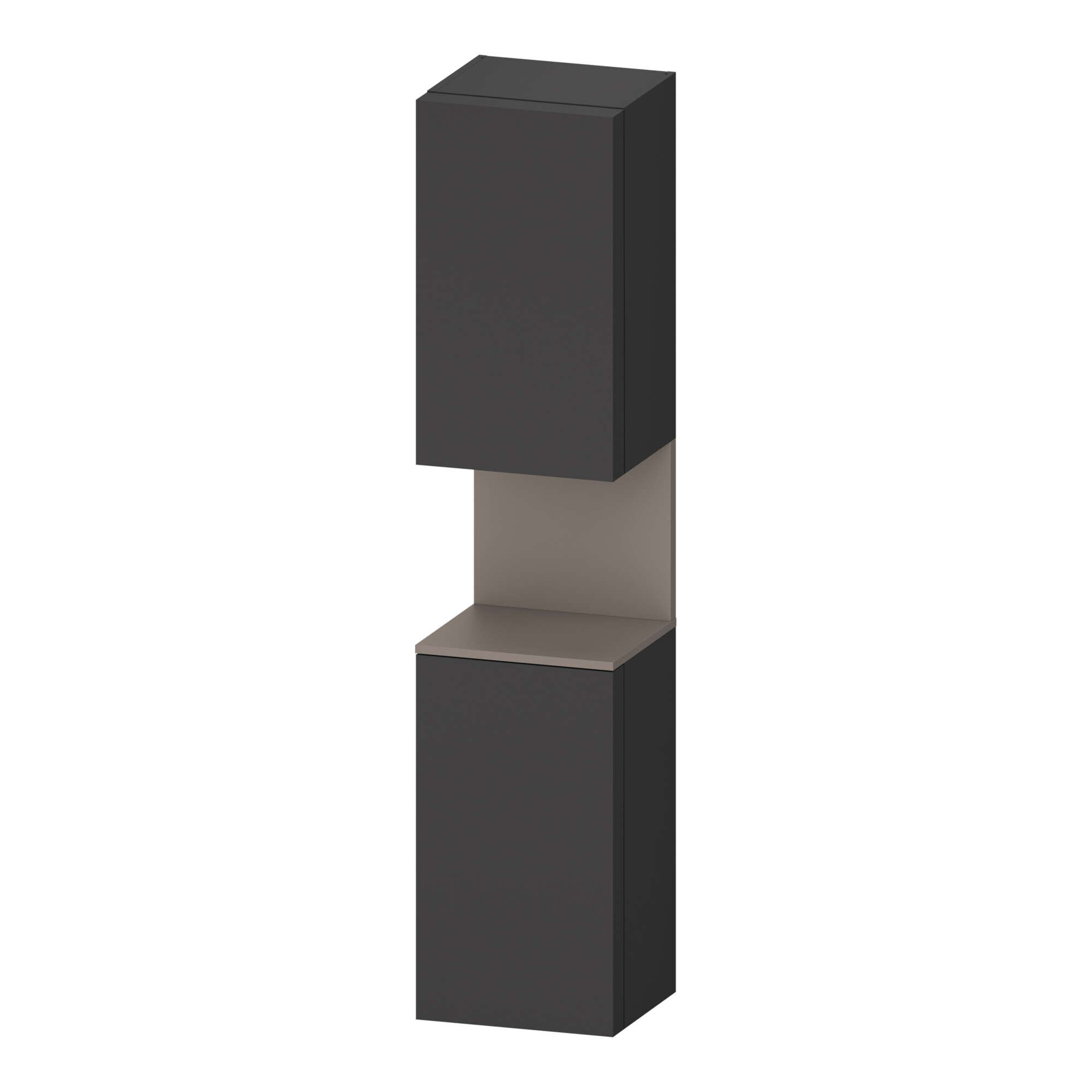 Duravit Hochschrank Qatego 40x36x1760cm, 2 T, B, An l, ba m/Grap ma