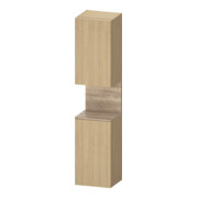 Duravit Hochschrank Qatego 40x36x1760cm, 2 T, B, An l, E Ma/E Nat