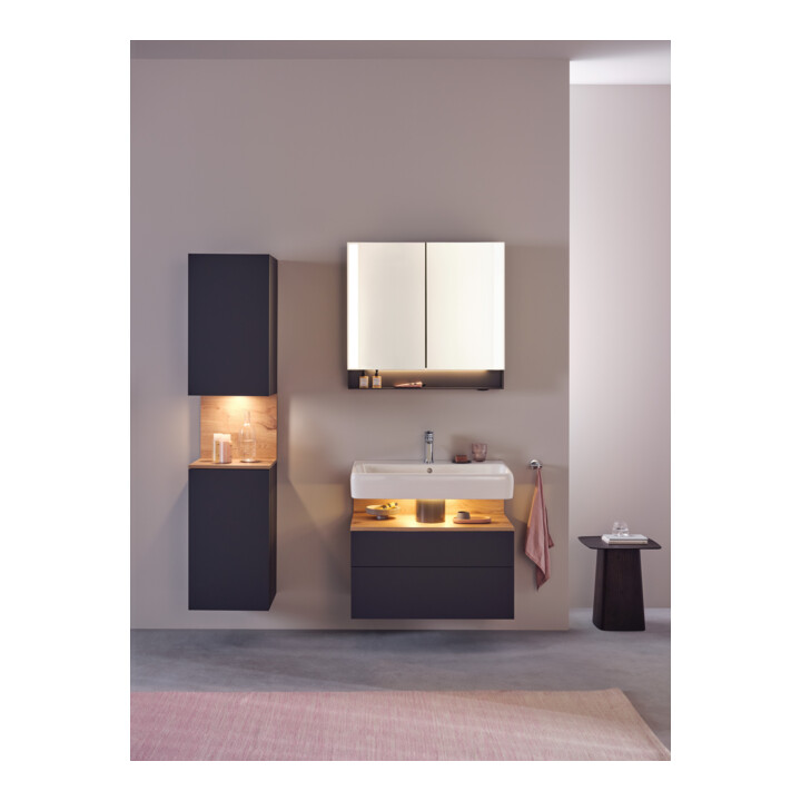 Duravit Hochschrank Qatego 40x36x1760cm, 2 T, B, An l, E Ma/Gra m