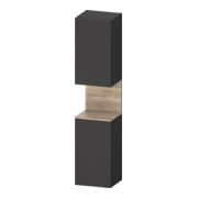 Duravit Hochschrank Qatego 40x36x1760cm, 2 T, B, An l, E Ma/Gra ma
