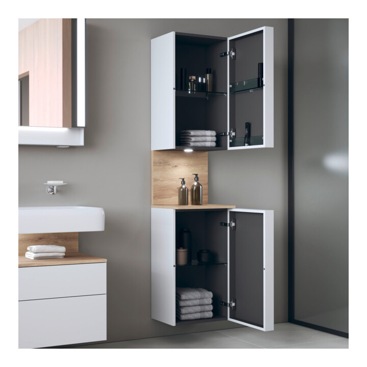 Duravit Hochschrank Qatego 40x36x1760cm, 2 T, B, An l, E Ma/w ma