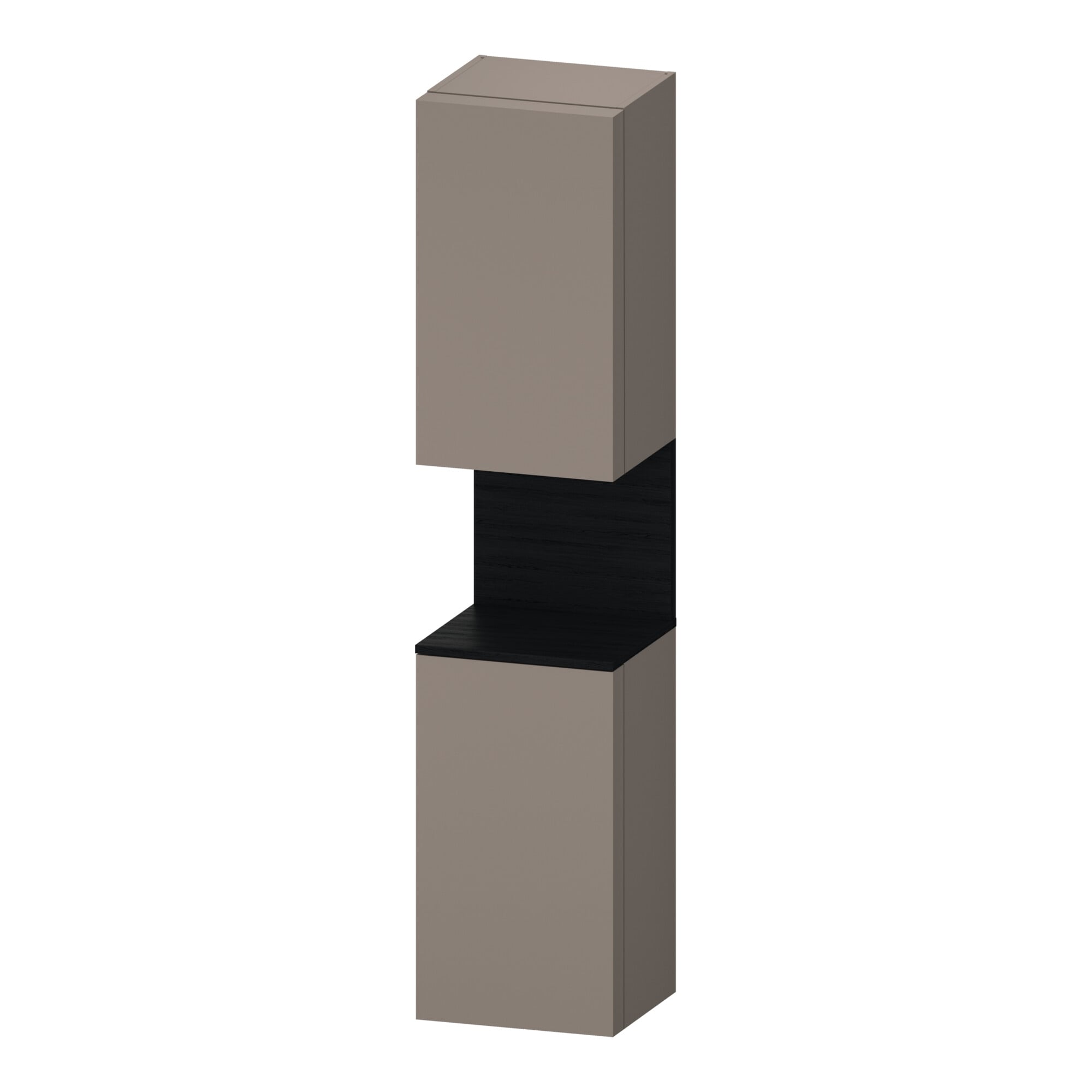 Duravit Hochschrank Qatego 40x36x1760cm, 2 T, B, An l, E sw/Bas ma