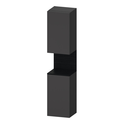 Duravit Hochschrank Qatego 40x36x1760cm, 2 T, B, An l, E sw/gra ma