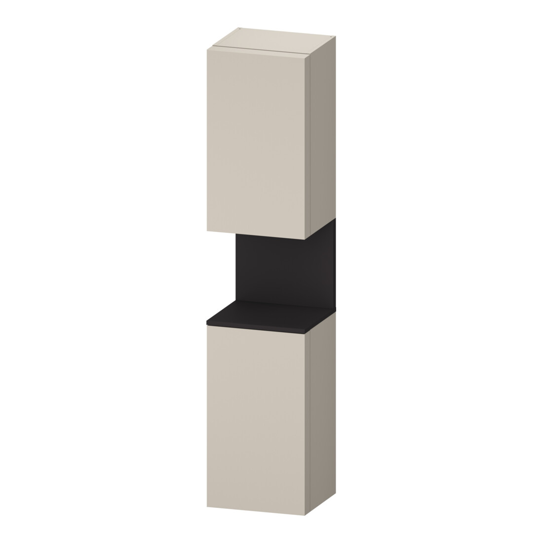 Duravit Hochschrank Qatego 40x36x1760cm, 2 T, B, An l, gra m/ta ma