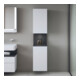 Duravit Hochschrank Qatego 40x36x1760cm, 2 T, B, An l, gra m/we ma