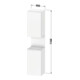 Duravit Hochschrank Qatego 40x36x1760cm, 2 T, B, An li, graph ma