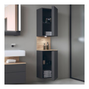 Duravit Hochschrank Qatego 40x36x1760cm, 2 T, B, An r, E Ma/Gra ma-4