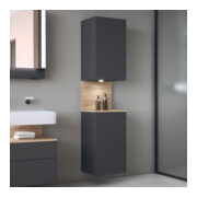 Duravit Hochschrank Qatego 40x36x1760cm, 2 T, B, An r, E Ma/Gra ma-4