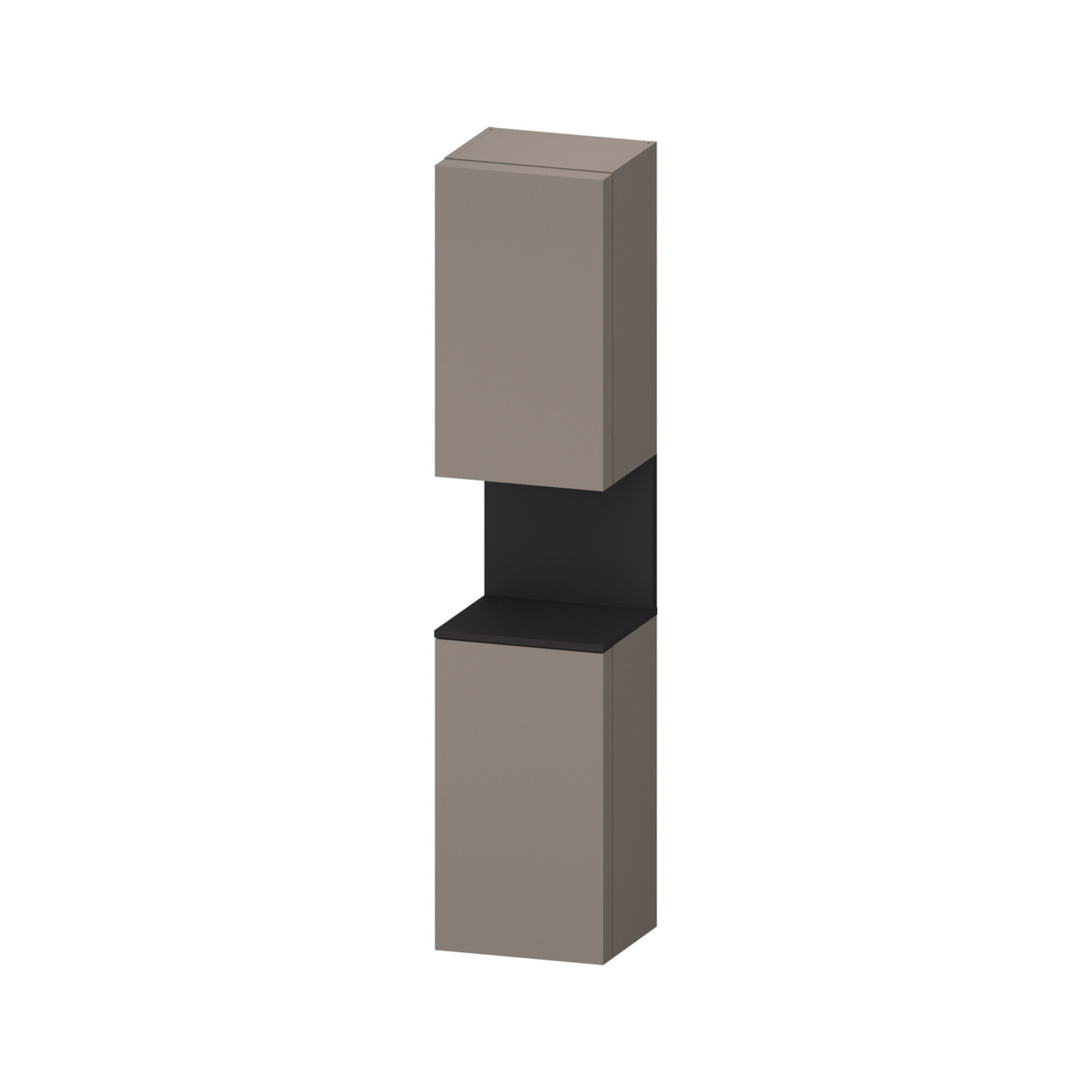 Duravit Hochschrank Qatego 40x36x1760cm, 2 T, B, An r, gra m/ba ma