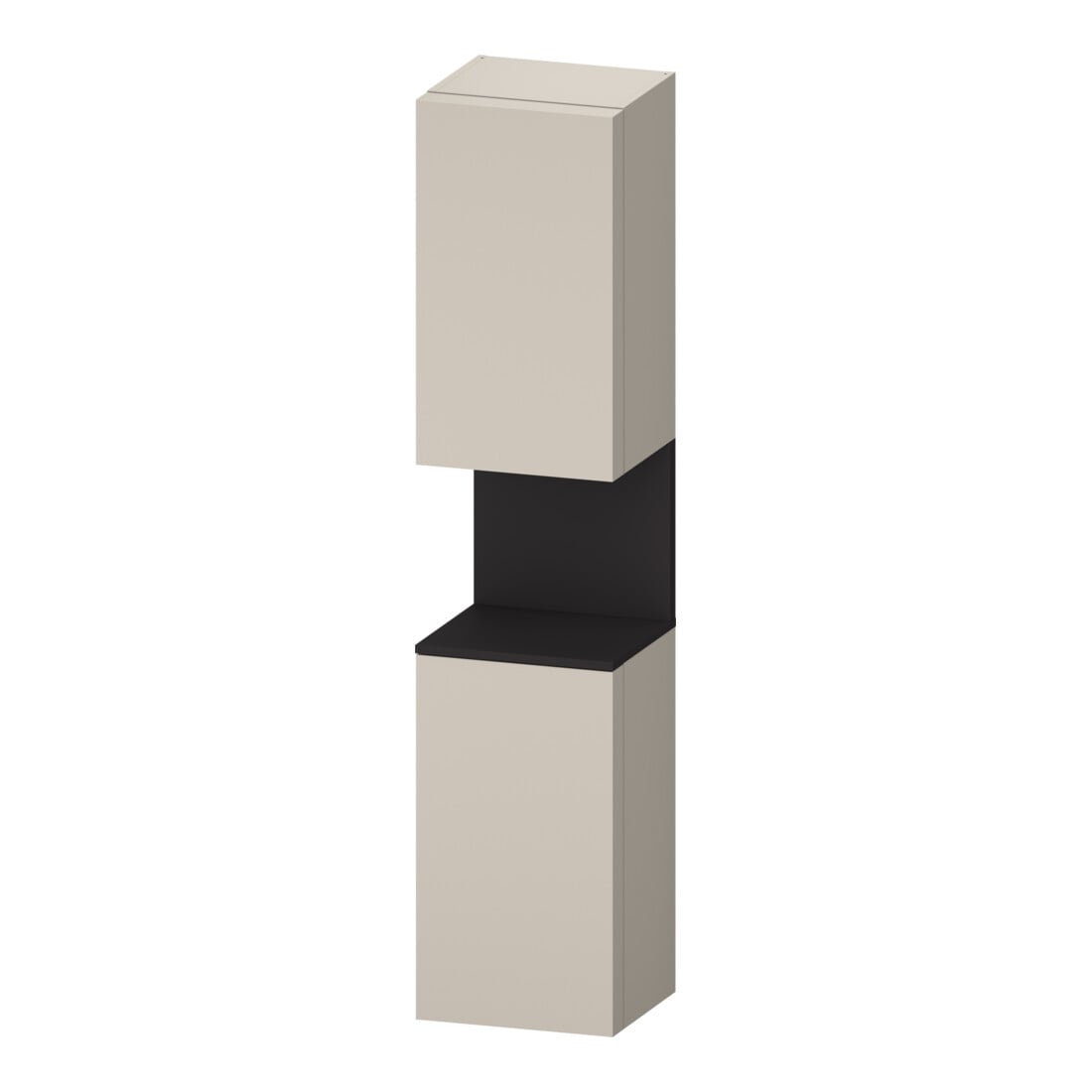 Duravit Hochschrank Qatego 40x36x1760cm, 2 T, B, An r, gra m/ta ma