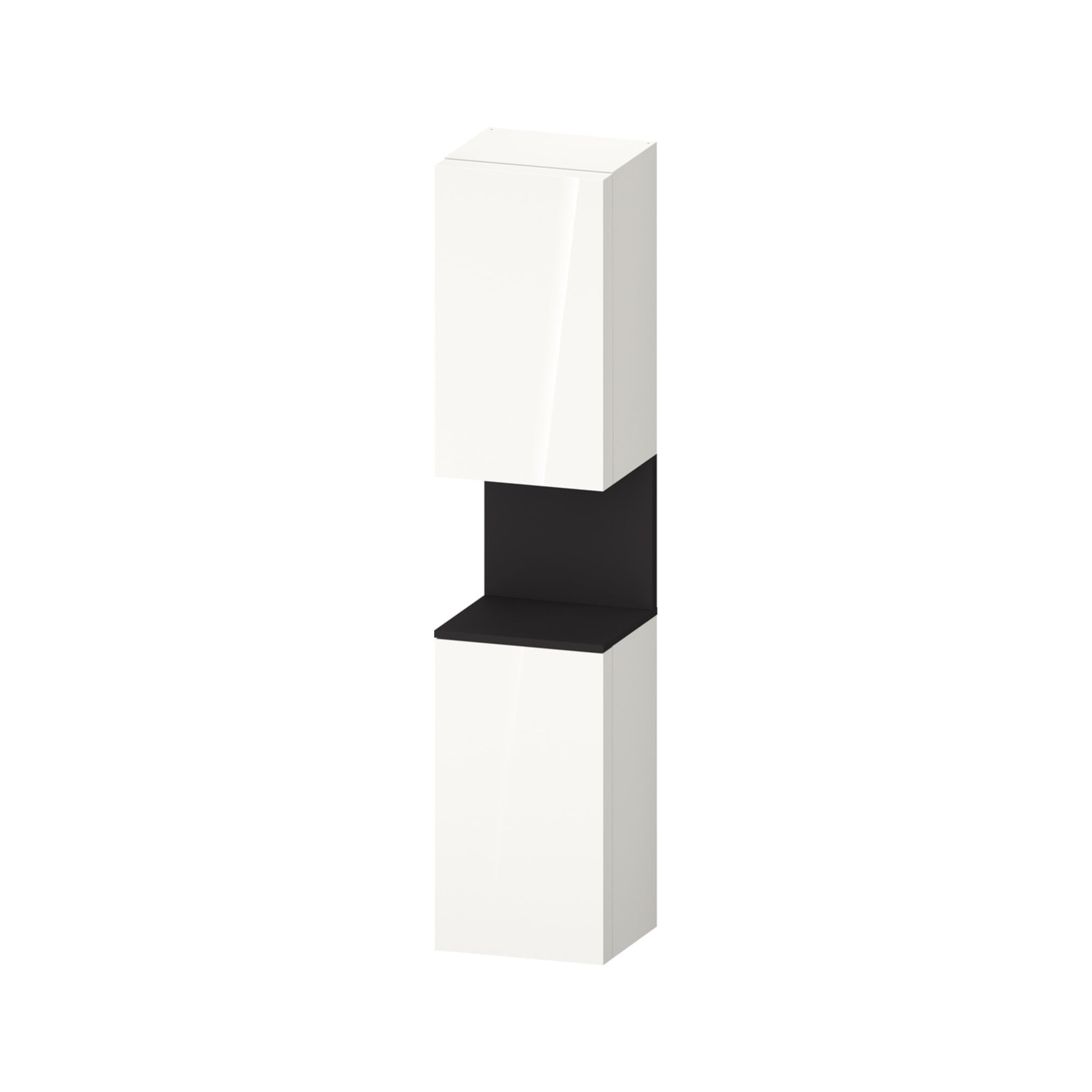 Duravit Hochschrank Qatego 40x36x1760cm, 2 T, B, An r, gra m/we hgl
