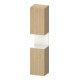 Duravit Hochschrank Qatego 40x36x1760cm, 2 T, B, An r, w g/Ei Nat-1