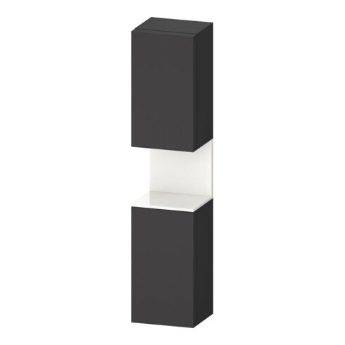 Duravit Hochschrank Qatego 40x36x1760cm, 2 T, B, An r, w g/Gra ma