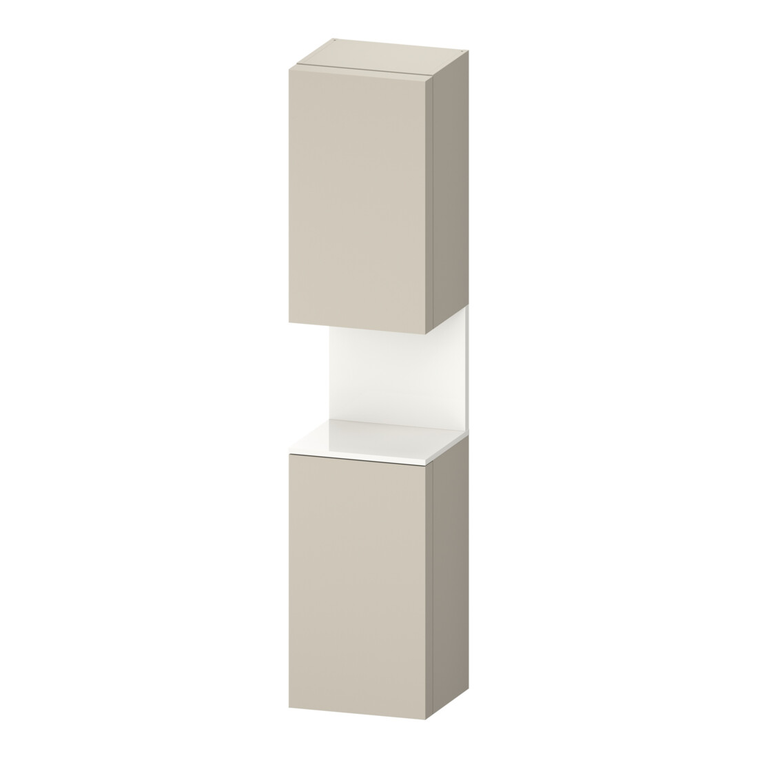 Duravit Hochschrank Qatego 40x36x1760cm, 2 T, B, An r, w g/tau matt
