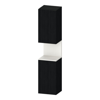 Duravit Hochschrank Qatego 40x36x1760cm, 2 T, B, An r, w m/E sw