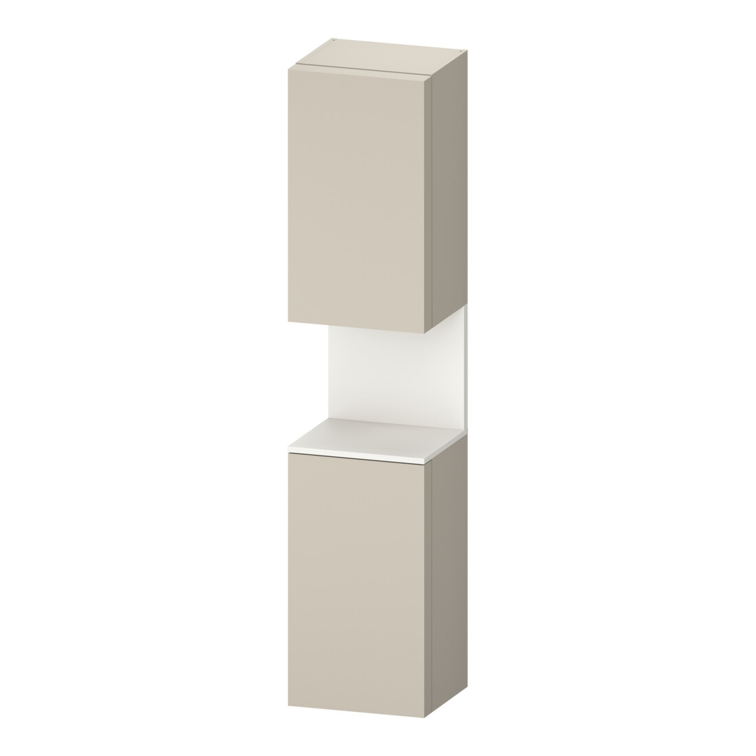 Duravit Hochschrank Qatego 40x36x1760cm, 2 T, B, An r, w m/ta matt