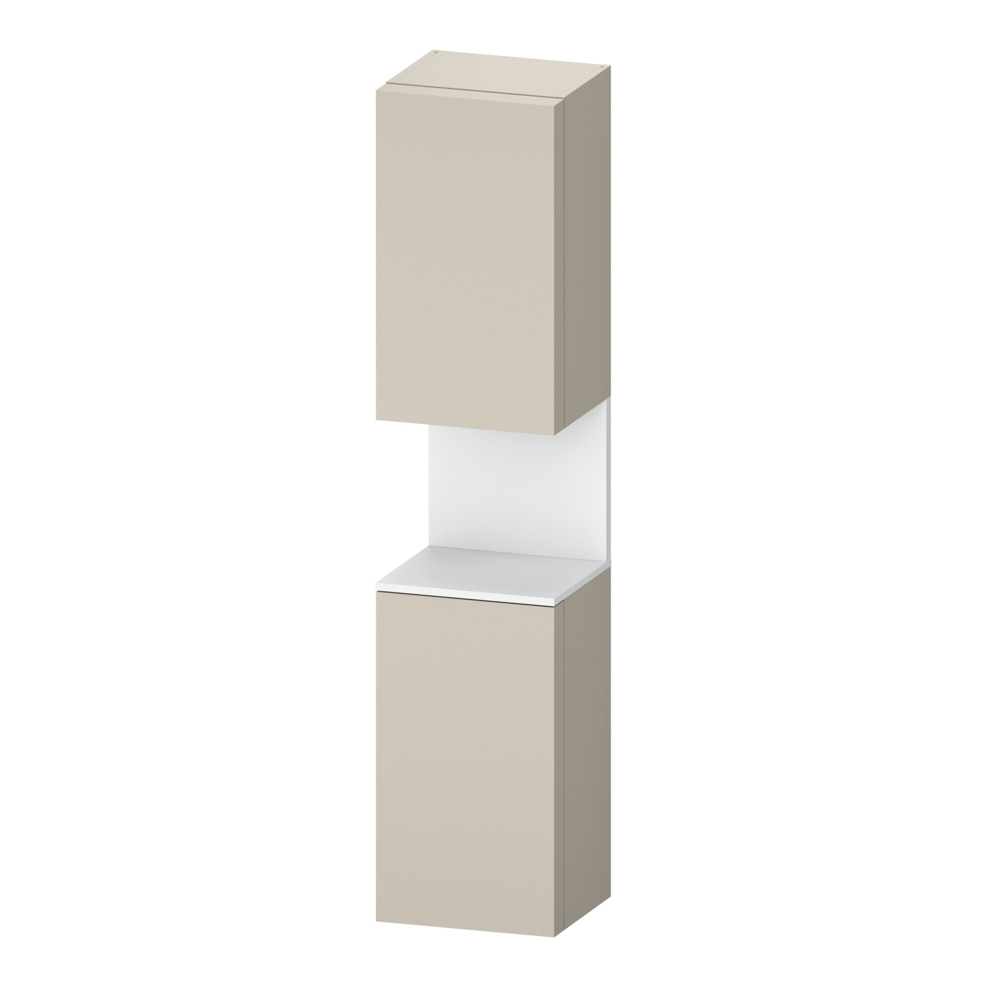 Duravit Hochschrank Qatego 40x36x1760cm, 2 T, B, An r, w m/tau matt