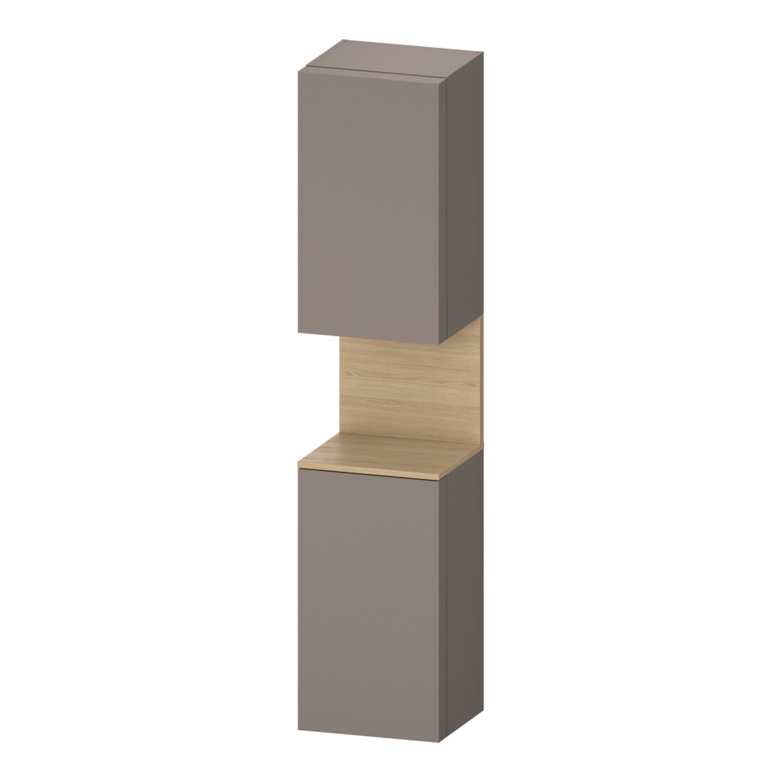 Duravit Hochschrank Qatego 40x36x1760cm, 2 T, B, An re, Ei nat/b ma